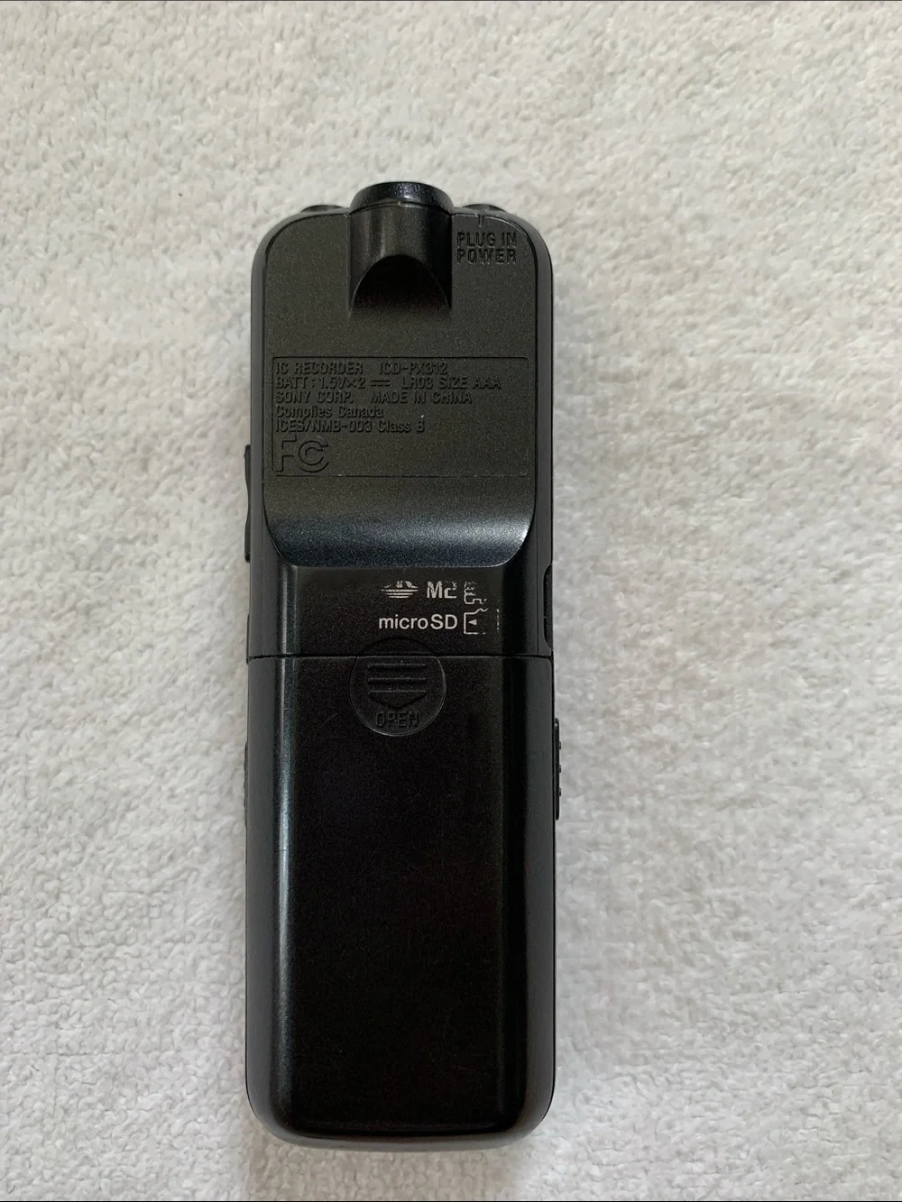 Sony Black Portable Digital Voice Recorder with LCD